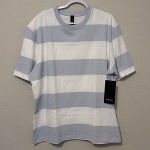 Lululemon Heavyweight Cotton Jersey T shirt Mens XL New with Tags white/blue